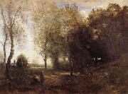 Corot Camille Les Bucheronnes oil painting artist